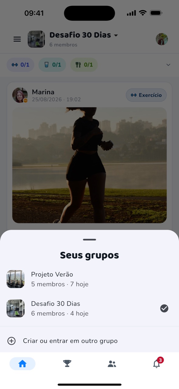 Lista de grupos do Foca